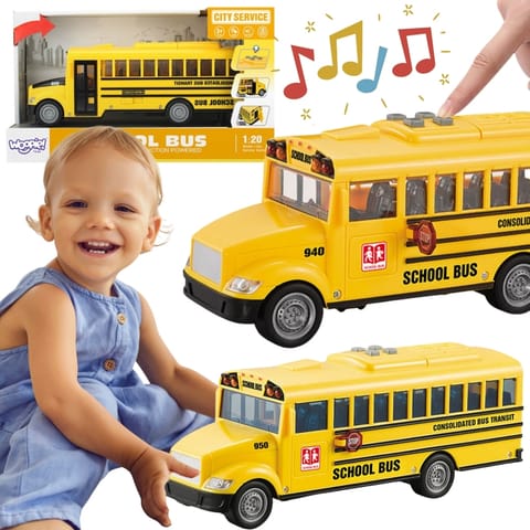 WOOPIE Autobus Szkolny Interaktywny Elektryczny 1:20 w sklepie Wasserman.eu