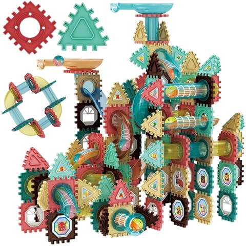 ⁨WOOPIE Klocki Konstrukcyjne 3D Zestaw Edukacyjny Tor Kulkowy 228el.⁩ w sklepie Wasserman.eu