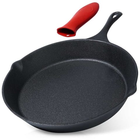 ⁨PATELNIA ŻELIWNA 30cm Z SILIKONOWĄ NAKŁADKĄ CAST LINE 199037⁩ w sklepie Wasserman.eu