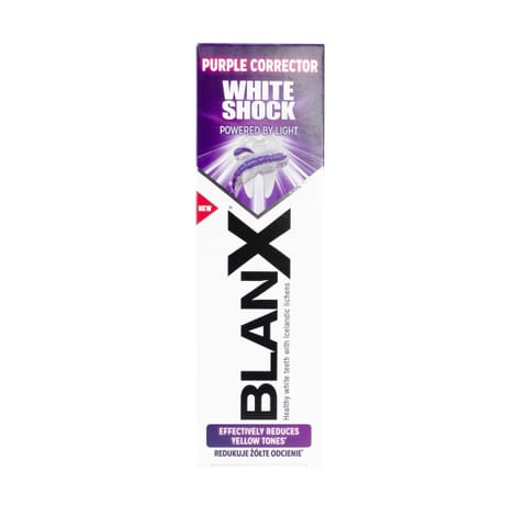 ⁨BLANX White Shock Purple Pasta do zębów wybielająca 75 ml⁩ w sklepie Wasserman.eu
