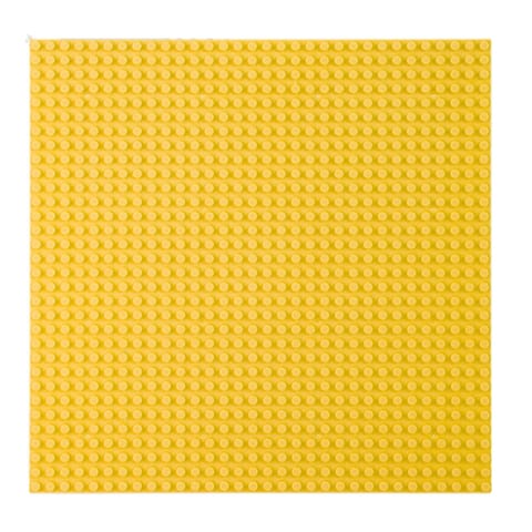 ⁨Płyta Plansza Konstrukcyjna Do Klocków Budowania Żółta 40x40cm⁩ w sklepie Wasserman.eu