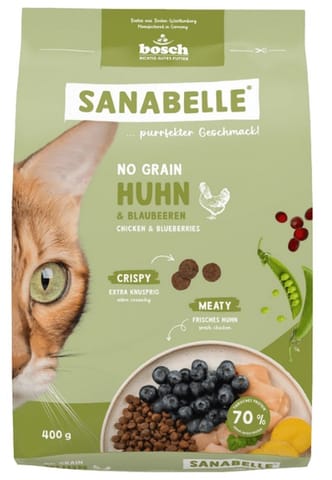 ⁨Sanabelle Adult No Grain Huhn - bezzbożowa z kurczakiem 400g⁩ w sklepie Wasserman.eu