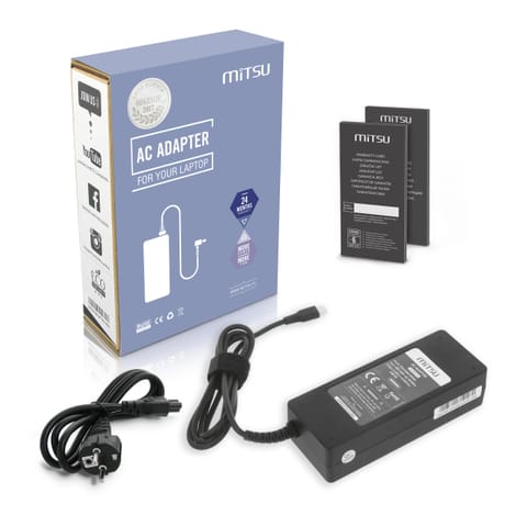 ⁨Zasilacz Mitsu 90W USB type C USB-C (black)⁩ w sklepie Wasserman.eu