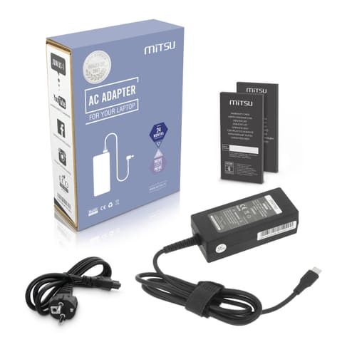 ⁨Zasilacz Mitsu 45W USB type C USB-C (black)⁩ w sklepie Wasserman.eu