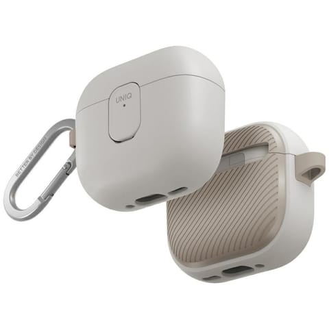 ⁨Etui UNIQ Clyde do AirPods 4 Lock Case   beżowy⁩ w sklepie Wasserman.eu