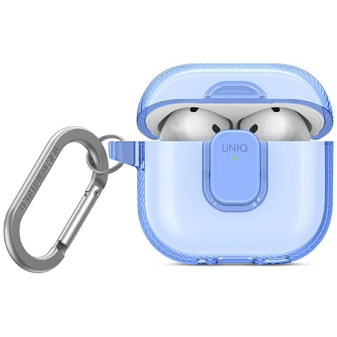 ⁨Etui UNIQ Glase Pro do AirPods 4 Lock    Case niebieski⁩ w sklepie Wasserman.eu