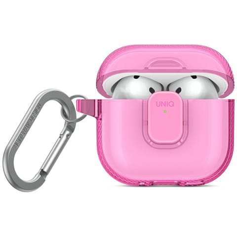 ⁨Etui UNIQ Glase Pro do AirPods 4 Lock    Case różowy⁩ w sklepie Wasserman.eu