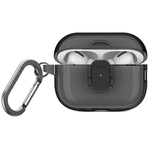⁨Etui UNIQ Glase Pro do AirPods Pro 2     Lock Case dymny⁩ w sklepie Wasserman.eu
