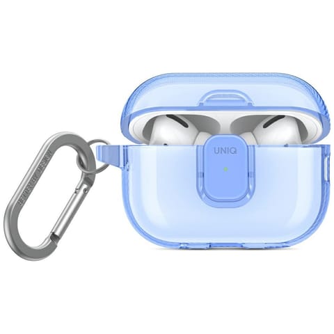 ⁨Etui UNIQ Glase Pro do AirPods Pro 2     Lock Case niebieski⁩ w sklepie Wasserman.eu