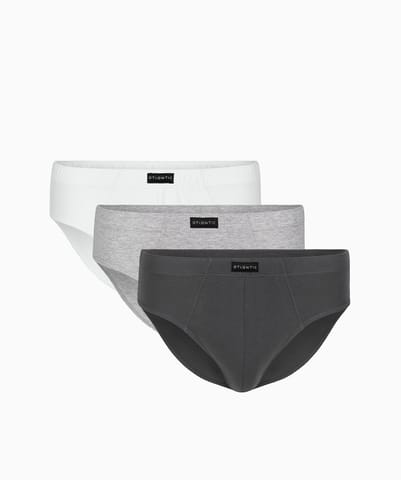 ⁨BRIEFS ATLANTIC 3BMP-006 (White/Grey, Size M (38))⁩ at Wasserman.eu