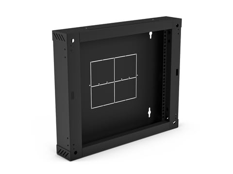 ⁨Sekcja tylna 100 mm (zawiasowa / uchylna) do szaf SW-12U-600-450-01-C, kolor czarny ALANTEC⁩ w sklepie Wasserman.eu