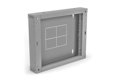 ⁨Sekcja tylna 100 mm (zawiasowa / uchylna) do szaf SW-9U-600-450-01-S, kolor szary ALANTEC⁩ w sklepie Wasserman.eu