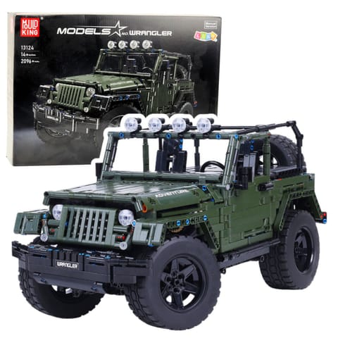 ⁨Klocki Konstrukcyjne Auto Terenowe Zielony Khaki 2078 el.⁩ w sklepie Wasserman.eu