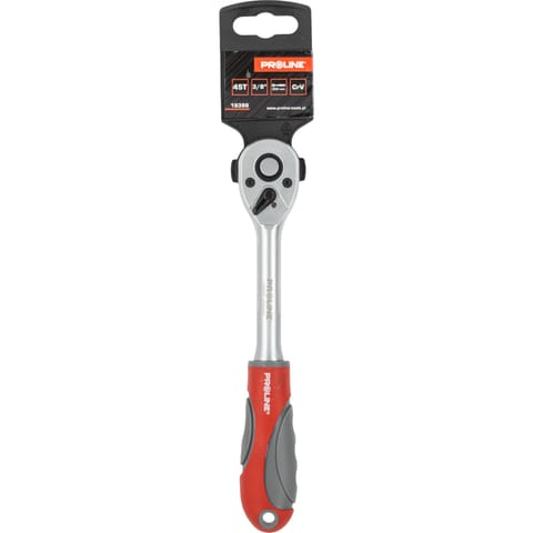 ⁨REVERSIBLE RATCHET 3/8" 2COMPONENTS HANDLE L=200MM PROLINE⁩ at Wasserman.eu