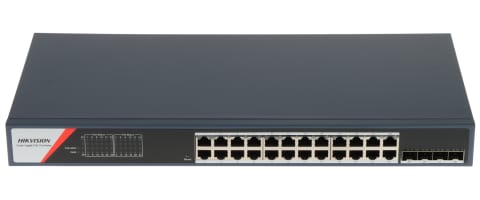 ⁨SWITCH POE DS-3E1528P-SI-24P4F 24-PORTOWY SFP Hikvision⁩ w sklepie Wasserman.eu