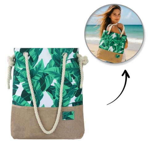 ⁨Beach Bag Braided Leaves PL151⁩ at Wasserman.eu