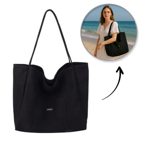 ⁨Torba materiałowa minimalistyczna duża TP15CZ⁩ w sklepie Wasserman.eu