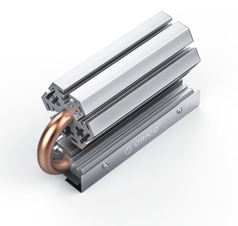 ⁨Radiator do dysku M.2 Orico M2HS6-SV-BP miedziany⁩ w sklepie Wasserman.eu