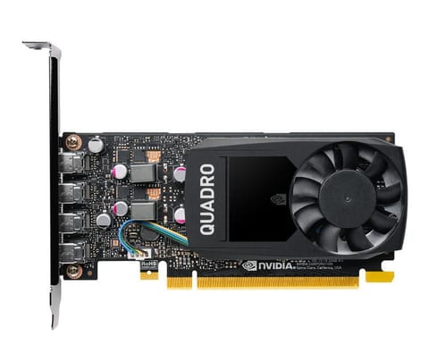 ⁨Graphics card PNY NVIDIA Quadro P1000 V2 LowProfile, 4 GB GDDR5, PCIe  3.0 x16,  4x Mini DP 1.4, LP bracket, small box⁩ at Wasserman.eu