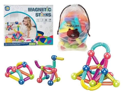 ⁨Klocki magnetyczne 58szt⁩ w sklepie Wasserman.eu