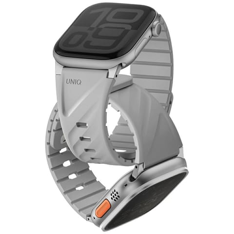 ⁨Pasek UNIQ Fluo do Apple Watch           49/46/45/44/42/41/40mm Magnetic szary⁩ w sklepie Wasserman.eu