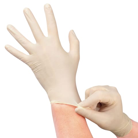 ⁨VELO LATEX PF S Rękawice lateksowe bezpudrowe diagnostyczne, 100 szt.⁩ w sklepie Wasserman.eu