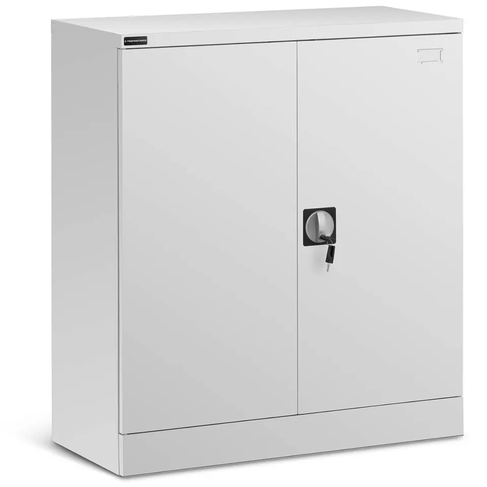 ⁨Metal office cabinet for documents files with lock for key 2-shelf⁩ at Wasserman.eu