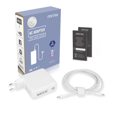 ⁨Zasilacz Mitsu 100W USB type C USB-C (white)⁩ w sklepie Wasserman.eu