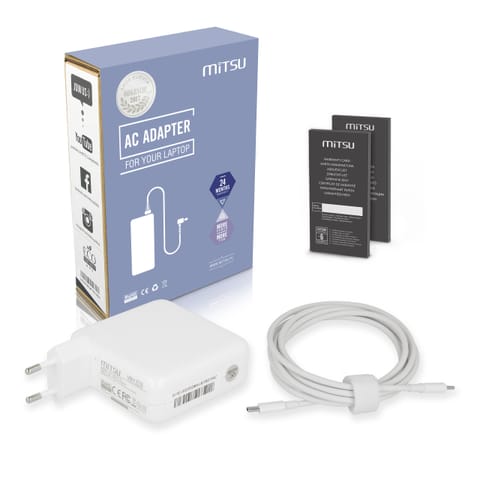 ⁨Zasilacz Mitsu 87W USB type C USB-C (white)⁩ w sklepie Wasserman.eu