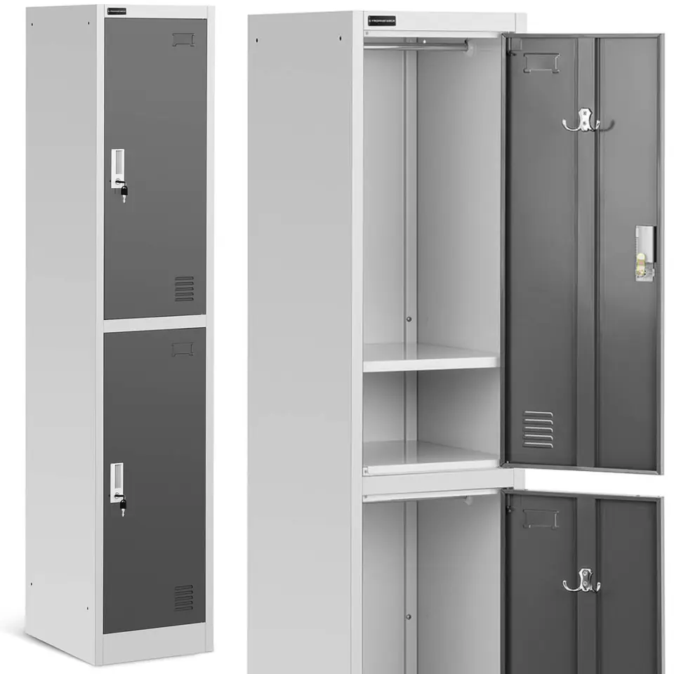 ⁨Metal social wardrobe with locks for 2-door key⁩ at Wasserman.eu