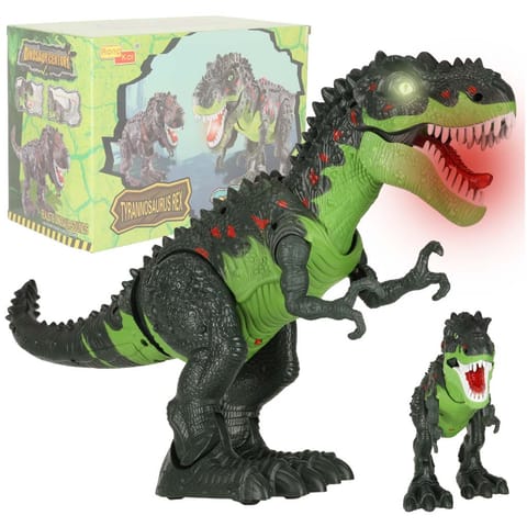 ⁨Dinozaur T-REX elektroniczny chodzi ryczy zielony⁩ w sklepie Wasserman.eu