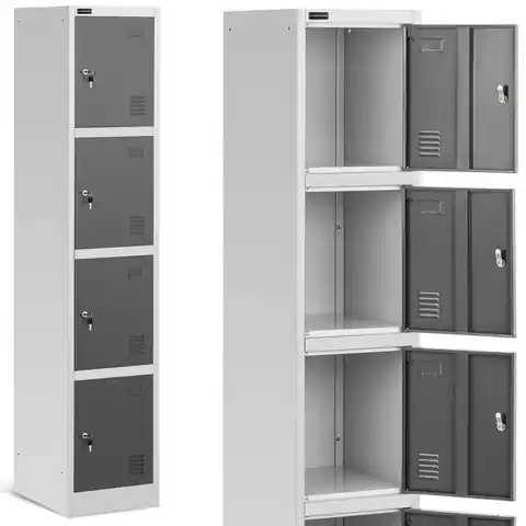 ⁨Metal social breakfast locker for key 4 compartments⁩ at Wasserman.eu