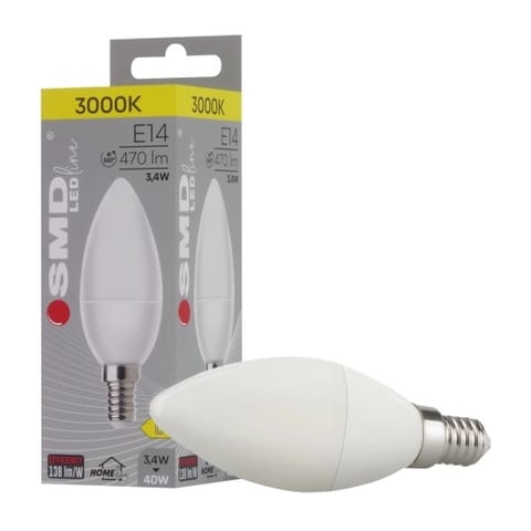⁨ŻARÓWKA E14 LED SMD WW C37 ŚWIECOWA HOMELINE 0168⁩ w sklepie Wasserman.eu