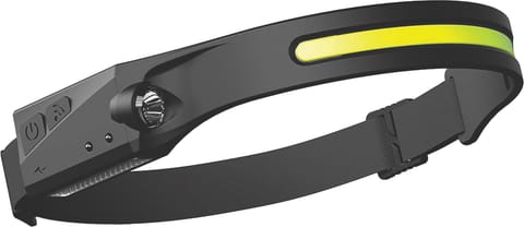 ⁨LATARKA CZOŁOWA LED AKU COB+XPE+SENSOR⁩ w sklepie Wasserman.eu