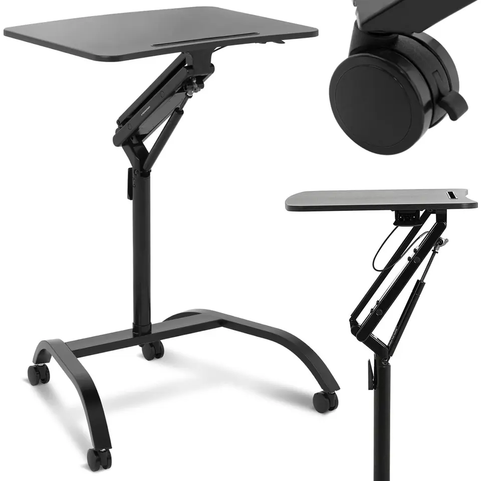 ⁨Stolik stojak pod laptopa mobilny na kółkach regulowany wys. 85-116 cm do 10 kg⁩ w sklepie Wasserman.eu