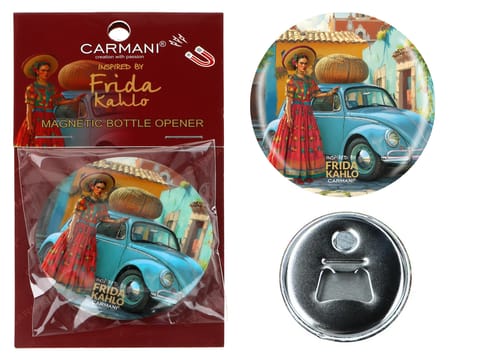 ⁨Otwieracz z magnesem - inspirowane malarstwem F. Kahlo (CARMANI)⁩ w sklepie Wasserman.eu