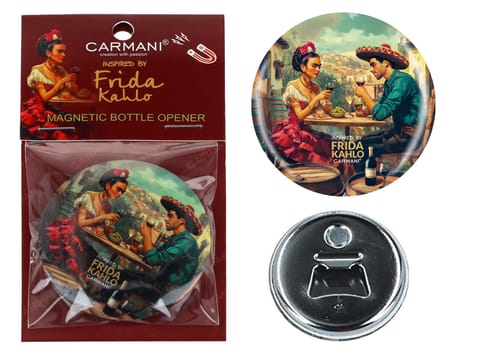 ⁨Otwieracz z magnesem - inspirowane malarstwem F. Kahlo (CARMANI)⁩ w sklepie Wasserman.eu