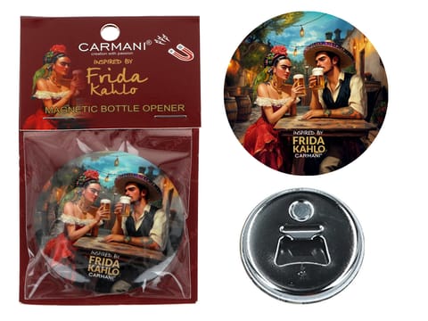 ⁨Otwieracz z magnesem - inspirowane malarstwem F. Kahlo (CARMANI)⁩ w sklepie Wasserman.eu