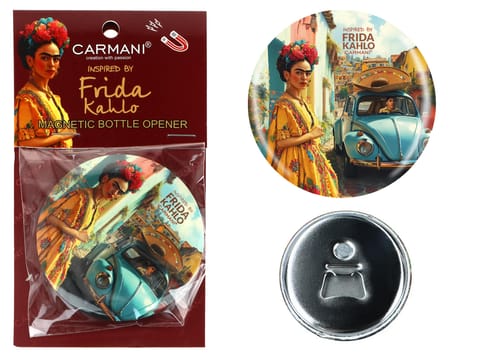 ⁨Otwieracz z magnesem - inspirowane malarstwem F. Kahlo (CARMANI)⁩ w sklepie Wasserman.eu