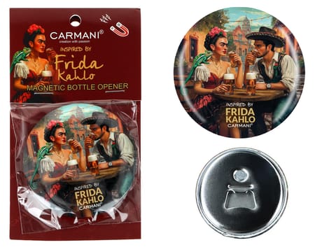 ⁨Otwieracz z magnesem - inspirowane malarstwem F. Kahlo (CARMANI)⁩ w sklepie Wasserman.eu