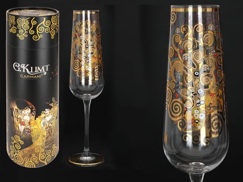 ⁨Kieliszek do szampana - G. Klimt, Drzewo (CARMANI)⁩ w sklepie Wasserman.eu