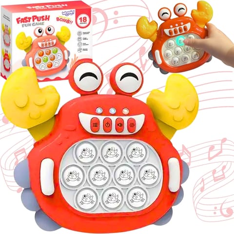 ⁨WOOPIE Gra POP IT Elektroniczna Antystresowa Zręcznościowa Krab Czerwony⁩ w sklepie Wasserman.eu
