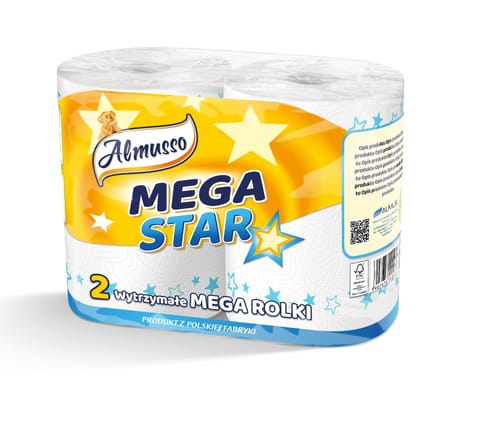 ⁨ALMUSSO Ręcznik pap. A`2 MEGA STAR /12/⁩ w sklepie Wasserman.eu