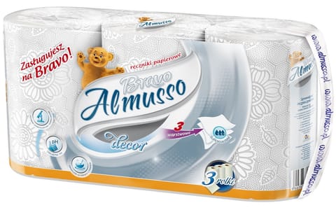 ⁨ALMUSSO Ręcznik pap. A`3 BRAVO szary /8/⁩ w sklepie Wasserman.eu