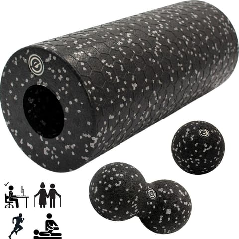 ⁨ZESTAW DO MASAŻU 3W1 ROLLER 2 x PIŁKA ENERO FIT⁩ w sklepie Wasserman.eu