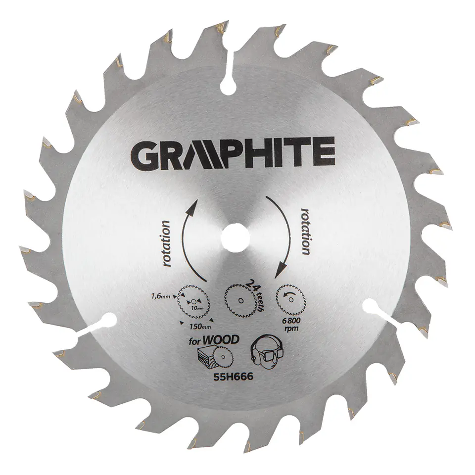 ⁨Saw blade, widiowa 150 x 10mm, 1.6mm, 24 teeth, Energy+⁩ at Wasserman.eu