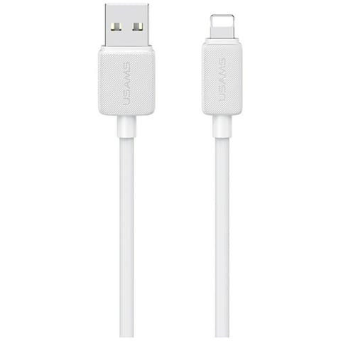 ⁨Kabel USAMS KY Series US-SJ694 2.4A      Lightning do USB-A 2m biały⁩ w sklepie Wasserman.eu