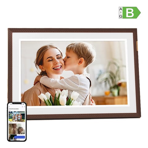 ⁨Cyfrowa ramka na zdjęcia Arzopa D10 (ciemny brąz) 10.1"⁩ w sklepie Wasserman.eu