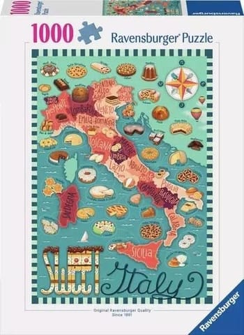 ⁨Puzzle 1000 Mapa włoskich słodkości⁩ w sklepie Wasserman.eu