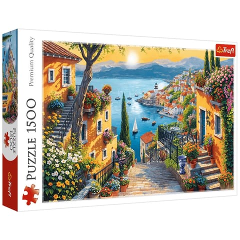 ⁨Puzzle - 1500 - Nadmorski widok Trefl 26216⁩ w sklepie Wasserman.eu